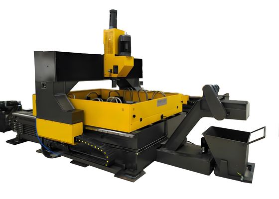 เครื่องเจาะแผ่น CNC ป้อนมอเตอร์เซอร์โว 1500×8000 มม. ขนาดชิ้นงานสูงสุดสำหรับขนาดและความหนาของแผ่นต่างๆ