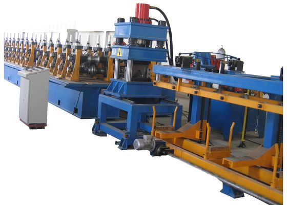เครื่องขึ้นรูปโรลเลอร์สำหรับราวกันอันตรายบนทางหลวงสำหรับผลิตราวกันอันตรายและระบบป้องกัน