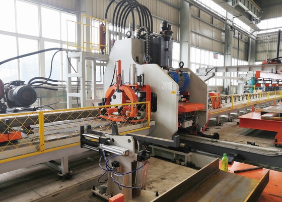 เครื่องเจาะแผ่นคานรถบรรทุก CNC แรงดันระบุ 1200KN วัสดุแรงดึงสูงสุด 750mpa