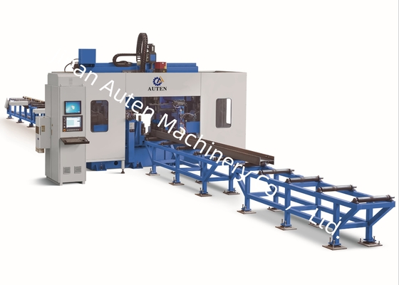 2000?? 13000mm ความยาวของรั้ว CNC H เครื่องเจาะรั้ว 2KW เซอร์โม่เตอร์ของเจาะอาหาร