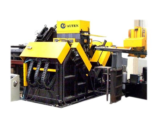 เครื่องเจาะและมาร์กเหล็กฉาก CNC รุ่น ADM2532 PLC มอเตอร์ เจาะสูงสุด 40 มม.