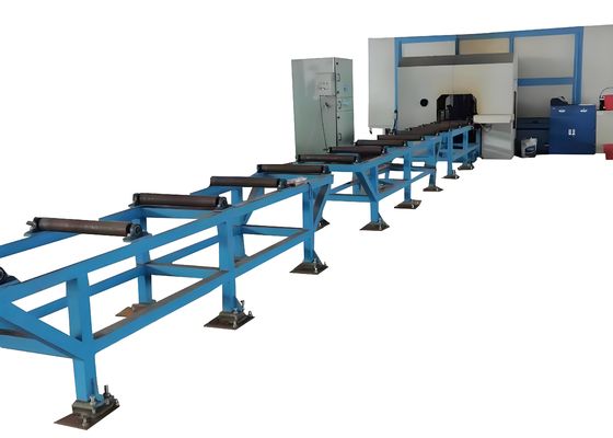 4.5 KW Servo Motor Power Of X Axis CNC H Beam Drill And Shearing Machine 3 Row Style Tool Magazine