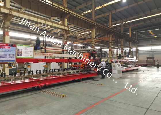 25 Modules CNC Light Truck Beam Punching Machine With Thick Longitudinal Beams 8000mm Length