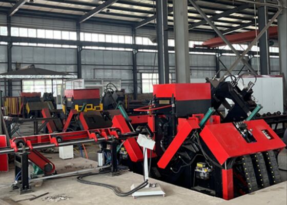 100×100×10~250×250×32mm มุมขนาด CNC โต๊ะเจาะเหล็กเครื่องหมายเจาะ 40mm Max