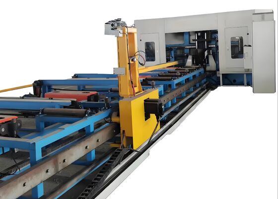 7 MPa ความดันปั๊มไฮดรอลิก Cnc สายการเจาะขั้ว 2x3 KW การให้บริการพลังงานมอเตอร์ servo