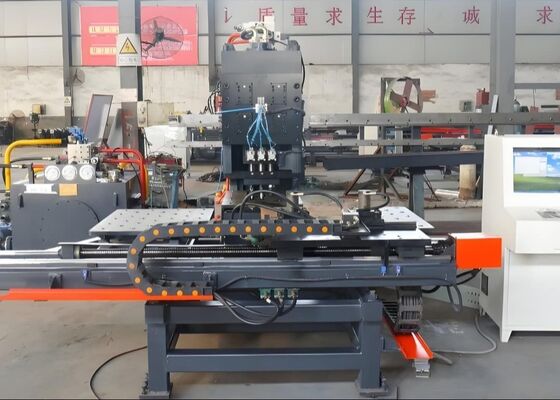 Construction Steel Plate Processing Plate Punching Marking Drilling Line Power Transmission Equipment