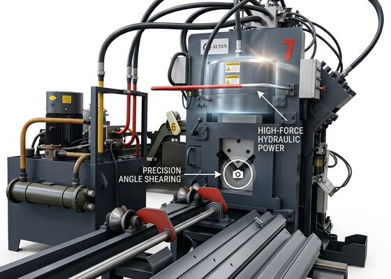 วิธีการปรับปรุงอากาศหลายแบบ CNC Angle Steel Processing Line With Punching Shearing Marking Functions