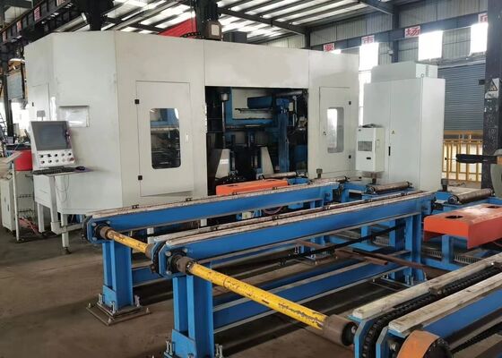เครื่องเจาะ CNC H Beam แบบหลายแกนสำหรับงานแปรรูป H Beam ความแม่นยำสูง