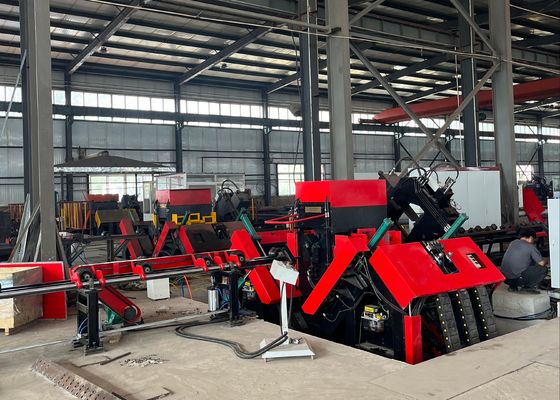 เครื่องจักรเจาะและปั๊มเหล็กฉาก CNC อัตโนมัติและมีประสิทธิภาพสูงสำหรับเหล็กฉากขนาดใหญ่