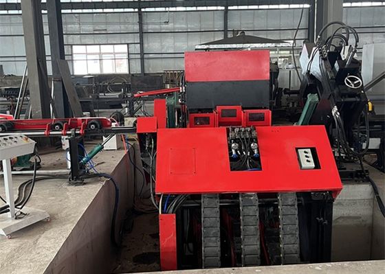เครื่องจักรผลิตเส้นมุม CNC อัตโนมัติประสิทธิภาพสูงสำหรับเจาะและปั๊มเหล็กฉากขนาดใหญ่