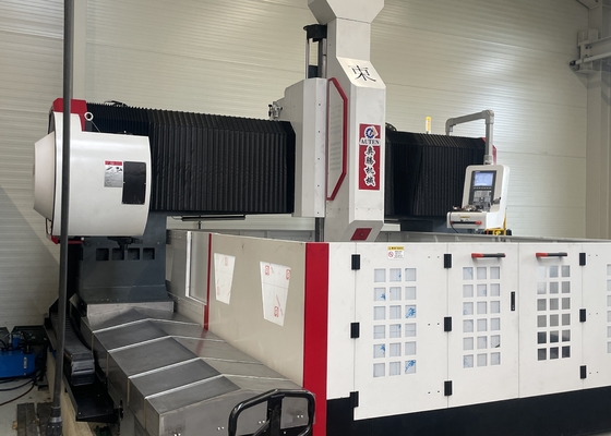 ความสูง gantry 800mm CNC gantry การแปรรูป Flange เครื่องเจาะแผ่น Spindle conical BT50