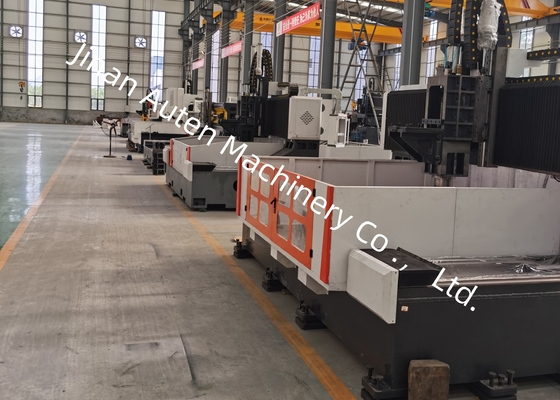 11KW / 15KW เซอร์โว สปินด์ มอเตอร์พลังงาน CNC แกรนทรีเจาะและเครื่องบด ความกว้าง T-Slot 28 มม
