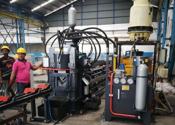 วิธีการปรับปรุงอากาศหลายแบบ CNC Angle Steel Processing Line With Punching Shearing Marking Functions