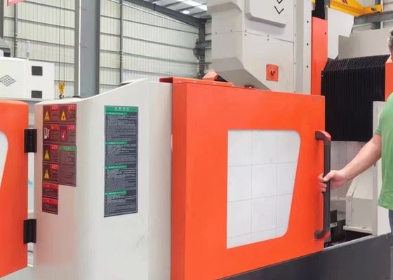 ขนาดโดยรวม 4000x3800x2800 มม. โต๊ะทำงานเครื่องเจาะ CNC แบบเคลื่อนย้ายได้ เส้นผ่านศูนย์กลางการเจาะสูงสุด 60 มม.