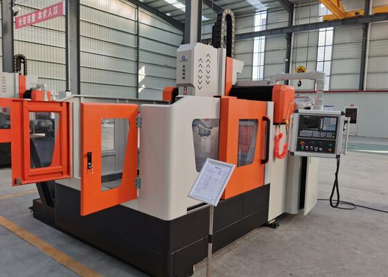 เครื่องเจาะหน้าแปลนเหล็ก CNC แบบ Gantry ขนาดชิ้นงาน 1200x1200 มม. กำลังมอเตอร์ 22KW