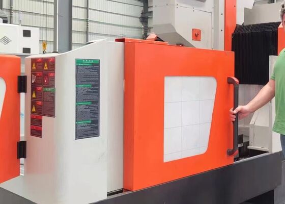 เครื่องเจาะและบดแผ่น CNC ที่มีผลผลิตสูง สําหรับการผลิตฟลเลนจ์