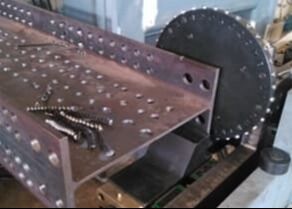 Bridge Fabrication Use High Speed CNC H Beam Drilling Sawing Machine With Shearing Function