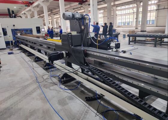 Model BHD1250C Cnc I Beam Drilling Marking Cutting Machine Line For Mechanical Parking System