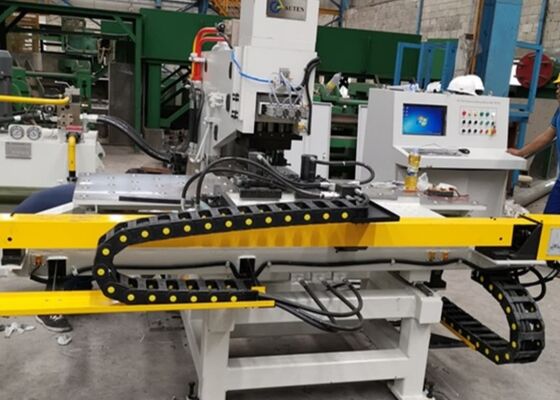 ใช้ในอุตสาหกรรมโครงสร้างเหล็ก เครื่องเจาะแผ่น CNC 800/1200KN แรงการตรา