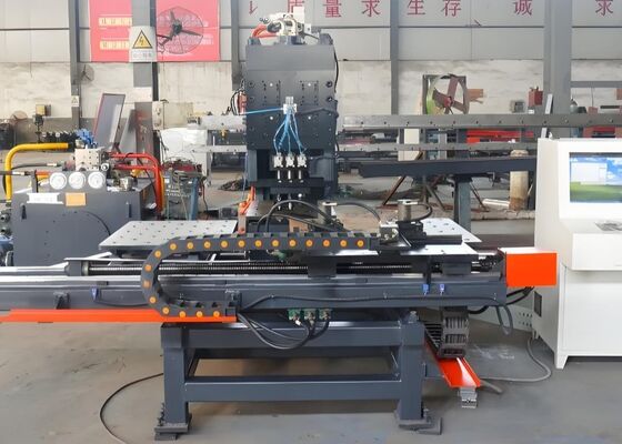 CNC Plate Punching Marking And Drilling Machine With Φ50mm Drilling Capacity