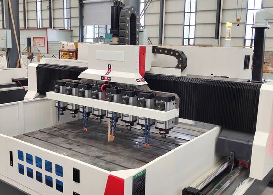 CNC Sieve Plate Drilling Machine 13pcs Vertical Sliding Ram Drilling Power Head