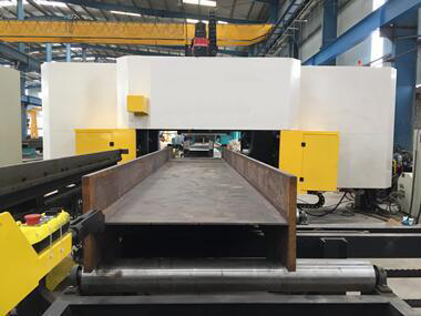 This CNC Beam Drilling Cutting Machine Line Featuring Three High-Speed Precision Spindle Units