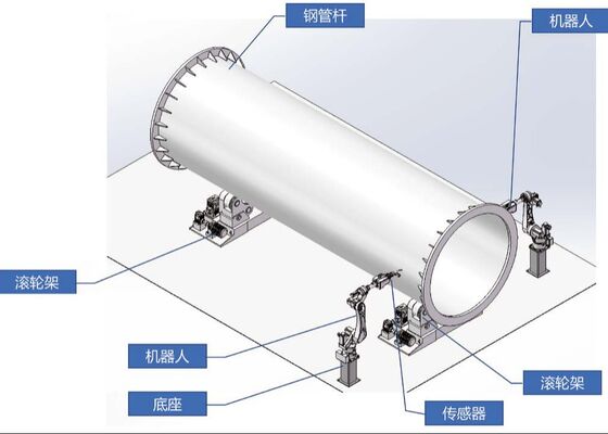 Intelligent Welding Solution For Steel Pipe Tower Flange Rib Plates