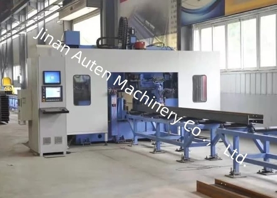 ช่วงความกว้าง 150～1250 มม. เครื่องเจาะ มาร์ก และต๊าป H Beam CNC แกนหมุน BT40 รูเรียว