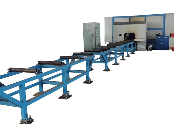 2000?? 13000 มม ความยาวของรั้ว ความเร็วสูง CNC H เครื่องเจาะรั้ว 10# ราง 40# ช่องเหล็ก