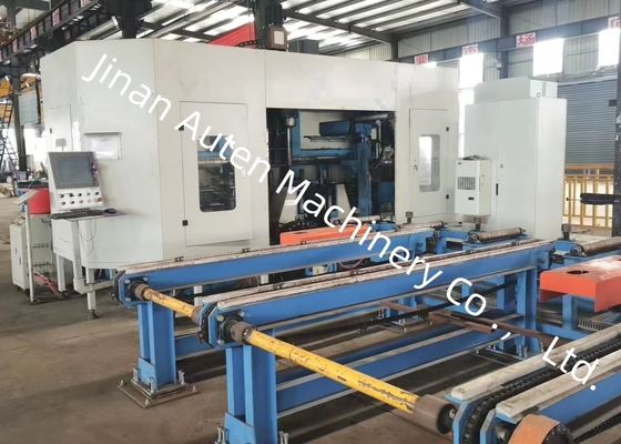 3pcs สปินเดลหลัก CNC I Beam การเจาะ Shearing และ Tapping เครื่อง 11KW พลังงานมอเตอร์