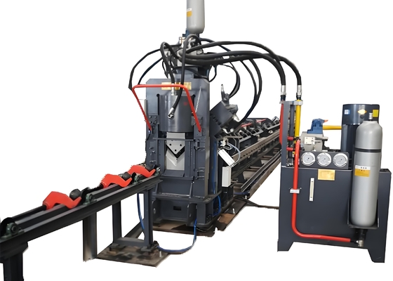 เครื่องจักรเจาะ มาร์ค และตัดลวดเหล็กฉาก CNC อัตโนมัติเต็มรูปแบบ