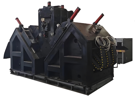 เครื่องเจาะและต๊าปมุม CNC พร้อมเจาะ 3 รูต่อด้าน ความเร็วป้อน 40 ม./นาที