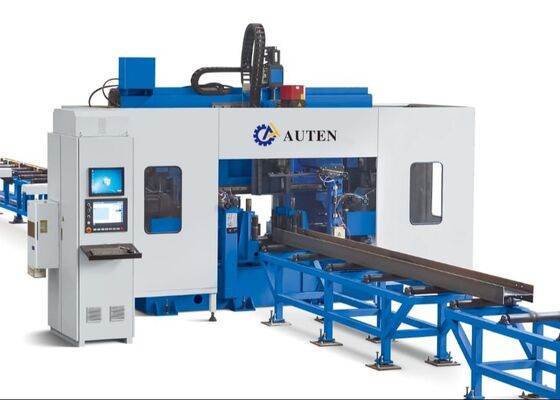 เครื่องเจาะ H Beam CNC ขั้นสูง พร้อมเทคโนโลยีแกนหมุนความเร็วสูง BT40