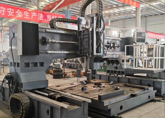 เครื่องเจาะและกัดความเร็วสูง CNC แบบโครงสำหรับตั้งสิ่งของขนาดใหญ่แบบเคลื่อนที่ขนาดใหญ่พร้อมฟังก์ชันการต๊าป