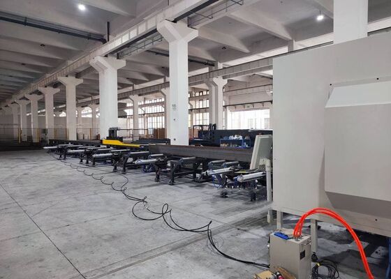 รุ่น BHD1250C Cnc I Beam การเจาะเครื่องหมายเครื่องตัดสายสําหรับระบบจอดเครื่องจักรกล