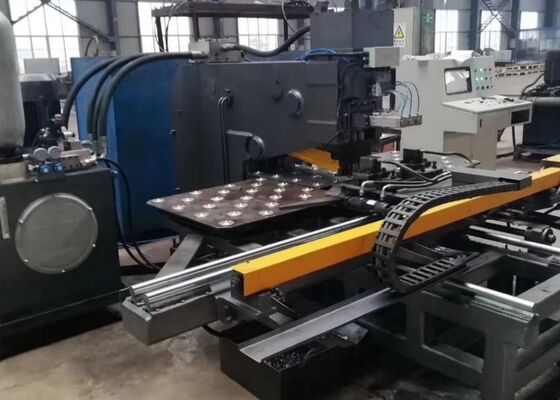 เครื่องเจาะและทำเครื่องหมายแผ่นเหล็กสำหรับหอคอยเหล็กด้วยระบบ CNC พร้อมแรงเจาะ 1000/1200KN