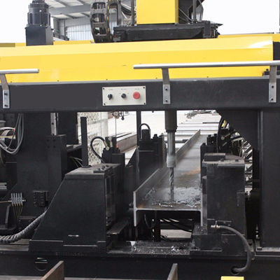 เครื่องเจาะ CNC H Beam H beam ขนาด 1000x500mm พร้อมหัวเจาะ 9 หัว