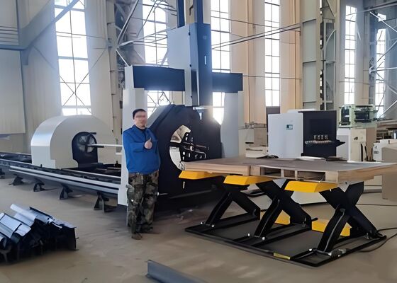 รุ่น LC2412 เครื่องแปรรูปหลอดเลเซอร์ CNC สําหรับหลอดคาร์บอน/สแตนเลส