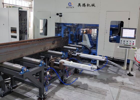 พร้อมกับเครื่องเลื่อยเจาะลำแสง Cnc H Beam 3 แกนสำหรับอุตสาหกรรมโครงสร้างเหล็ก