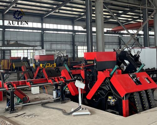 เครื่องเจาะเหล็กมุม CNC ความเร็วสูง 200m / นาที