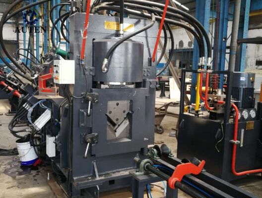 โปรเฟชั่น CNC มุม Punching การตราและ Shearing Line สําหรับมุมเหล็ก