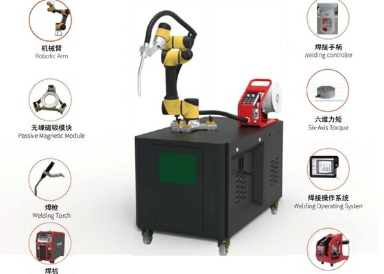 หุ่นยนต์รุ่น 600 มม. หุ่นยนต์ร่วมเชื่อมแบบอาร์ค QM-S1000